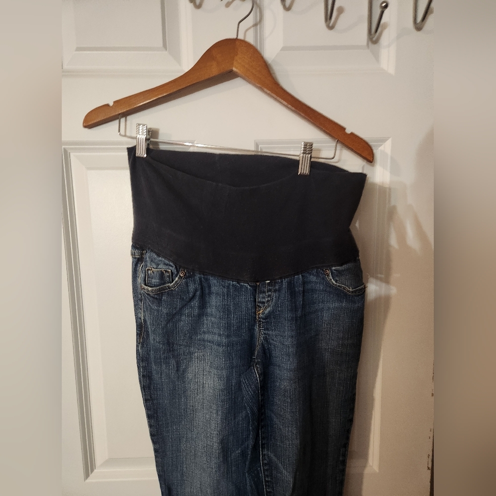 Old Navy Maternity Fold Over Small Short Jeans